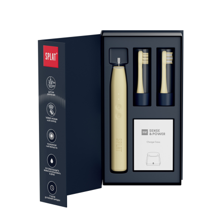 Электрическая зубная щетка SPLAT Sense&Power S88 Бежевая