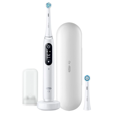 Электрическая зубная щетка Oral-B iO Series 8N White Alabaster (iOM8.211.1BD) (2 насадки)