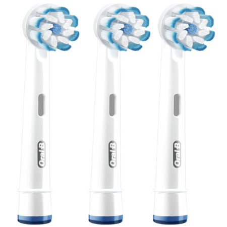 БЛИСТЕР ИЗ 3 насадок ORAL-B Sensitive clean CLEAN and CARE