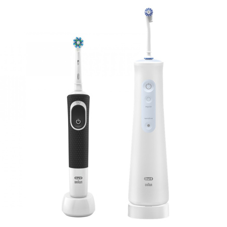Набор Ирригатор ORAL-B Aquacare 4 + Электрическая щетка Vitality 100 Black