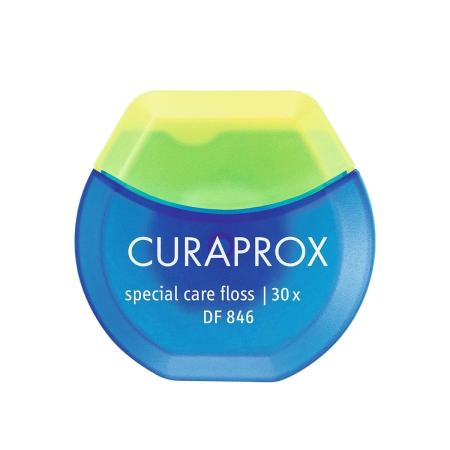 CURAPROX нить "implant" межзубная эластичная из микроволокна, 30 шт. (DF846)