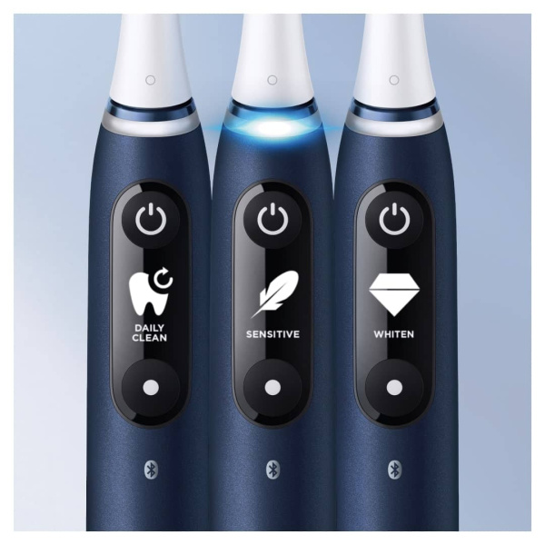 Электрическая зубная щетка Oral-B iO Series 7s Sapphire Blue, 2 насадки, iOM7. 2I1.3BC Электрическая зубная щетка Oral-B iO Series 7s Sapphire Blue, 2 насадки, iOM7. 2I1.3BC