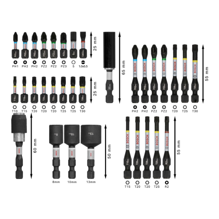 Набор бит Bosch PRO Impact Set 2608522517 (36 предметов)