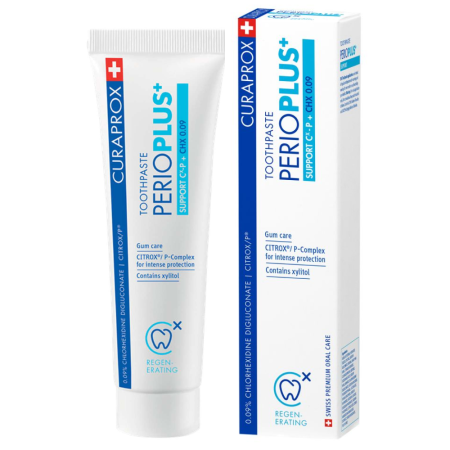 CURAPROX зубная паста PerioPlus SUPPORT, хлоргексидина 0.09% (PPS709), 75 мл