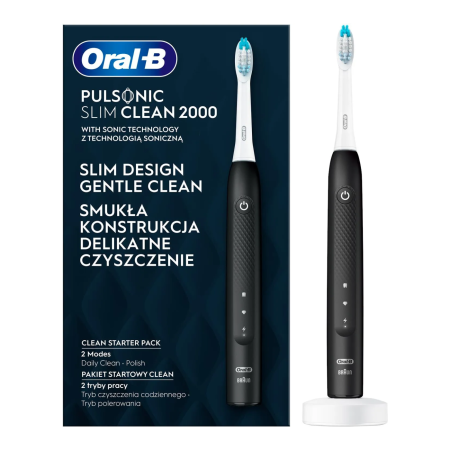 Электрическая зубная щетка Oral-B Pulsonic Slim Clean 2000 Black (S111.513.2)