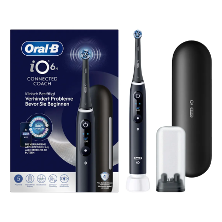 Электрическая зубная щетка ORAL-B iO Series 6N Black Lava, 1 насадка (iOM6.1B6.BD - type 3795)