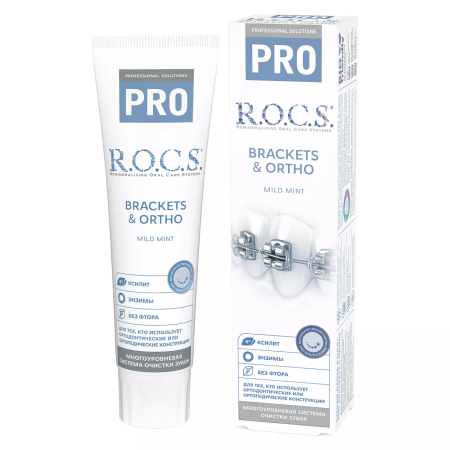 Зубная паста R.O.C.S. PRO Brackets&Ortho, 135 г
