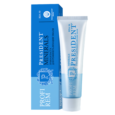 Зубная паста PresiDENT Profi REM MINERALS, 50 мл