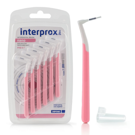 Ершик межзубный Interprox Plus - ДЛИННАЯ ручка - NANO 0,7 (6 шт)