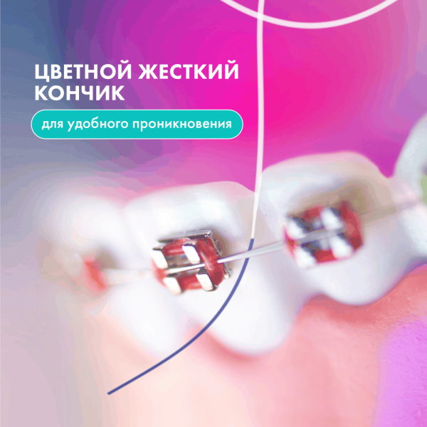 Зубная нить SPLAT Smilex Ortho мятная, 30 шт