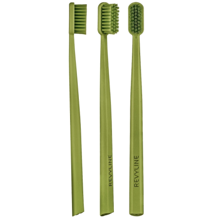 Набор з/щеток Revyline SM 6000 DUO Оранжевая + Хаки (soft-medium), 2 шт.