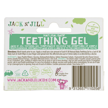 Jack N' Jill Успокаивающий Гель для зубов и десен, 15 г
