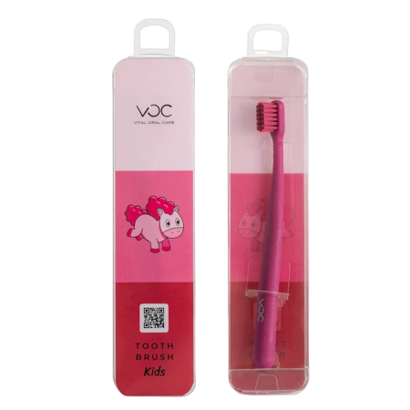 Зубная щетка для детей TM VOC kids мягкая, ягодная (0+)