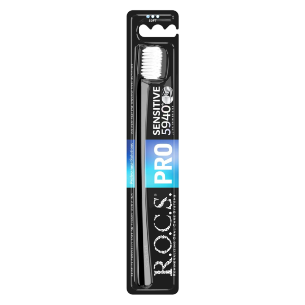 Зубная щетка R.O.C.S. Pro Sensitive 5940 ЧЕРНАЯ