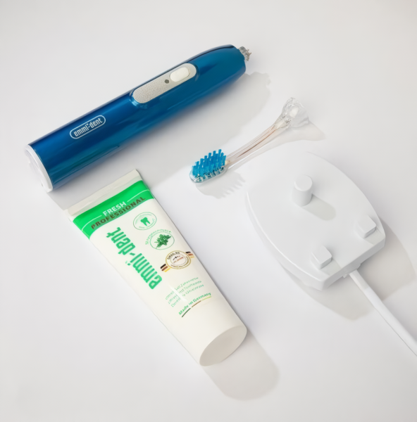 Ультразвуковая зубная щетка Emmi-Dent 6 Professional - Синий металлик