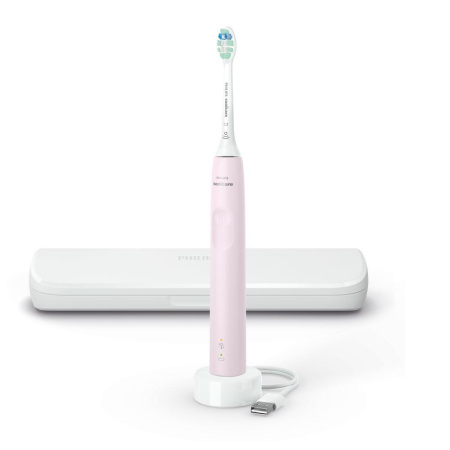 HX3673/11 - звуковая щетка PHILIPS Sonicare розовая, с футляром