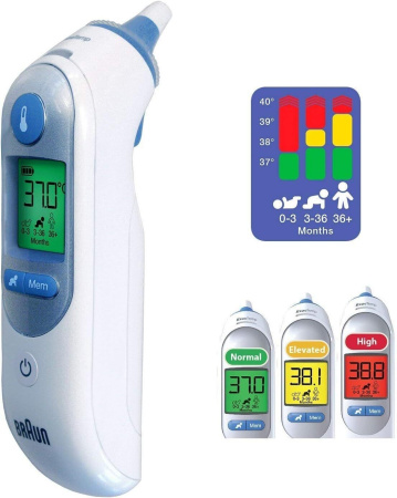 Ушной термометр с подогревом наконечника Braun ThermoScan7 IRT6520, белый Ушной термометр с подогревом наконечника Braun ThermoScan7 IRT6520, белый