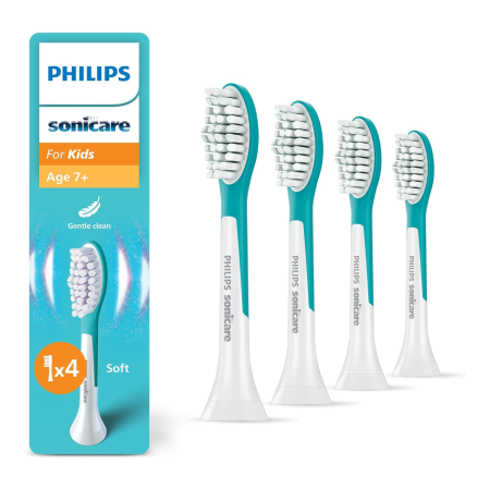 HX6044/90 - детские насадки Philips For Kids (от 7 лет), стандартные (4 шт)