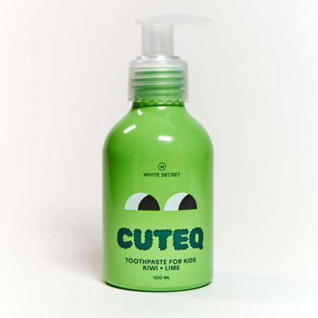 Детская зубная паста White Secret Cuteq Kiwi Lime Киви и Лайм (5-12 лет), 100 мл