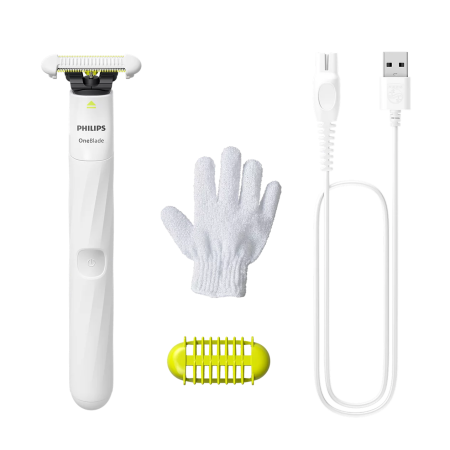 Триммер Philips OneBlade Intimate QP1924/24, белый