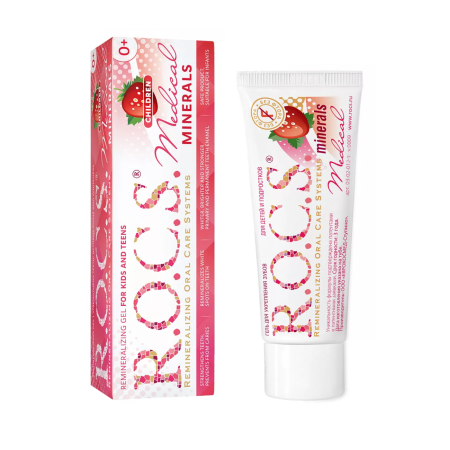 Гель R.O.C.S. Medical Minerals Реминерализующий для детей и подростков со вкусом клубники (0+), 35 мл