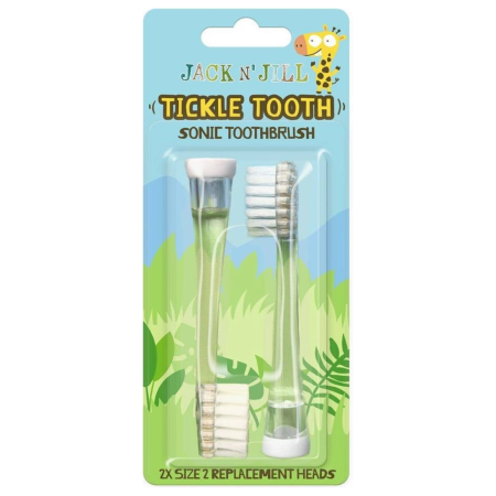 Jack N' Jill сменные насадки Tickle Tooth Sonic Toothbrush Replacement Heads (2 шт)