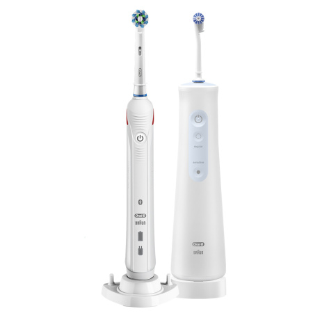 Набор Oral-B SmartSmile 4 4400: Ирригатор Aquacare 4 + Электрическая щетка Smart 4 (D601/MD20.016)
