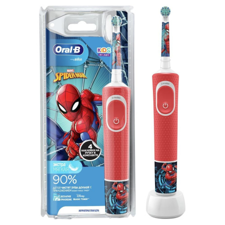 БЛИСТЕР Электрическая зубная щетка Oral-B Vitality Kids Spider Man (Человек-Паук) (D100.413.2K) (3+)