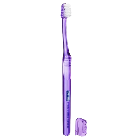 Зубная щетка средняя Vitis Orthodontic Access ФИОЛЕТОВАЯ