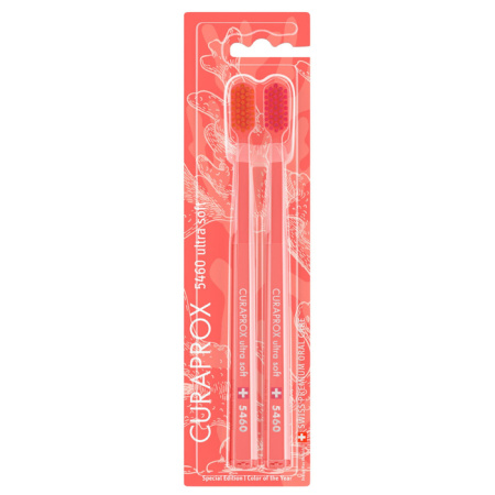 Набор зубных щеток CURAPROX "ultrasoft" Coral (2 шт.) (CS5460/2 Coral)