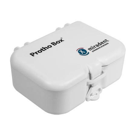 Футляр Miradent Protho Box - для съемных зубных протезов (пластмассовый, с щеткой)