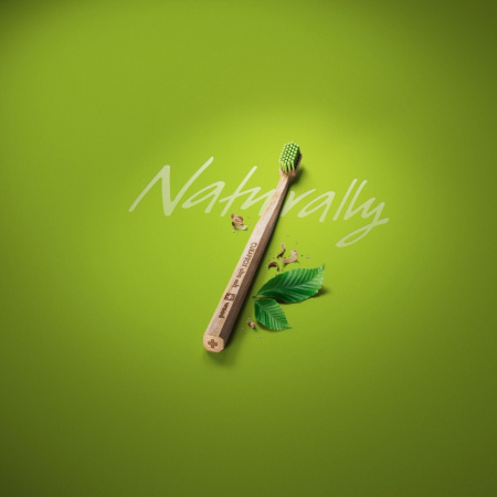 Зубная щетка CURAPROX CS Eco Wood (CS4440) САЛАТОВАЯ