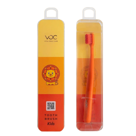 Зубная щетка для детей TM VOC kids мягкая, оранжевая (0+) Зубная щетка для детей TM VOC kids мягкая, оранжевая (0+)