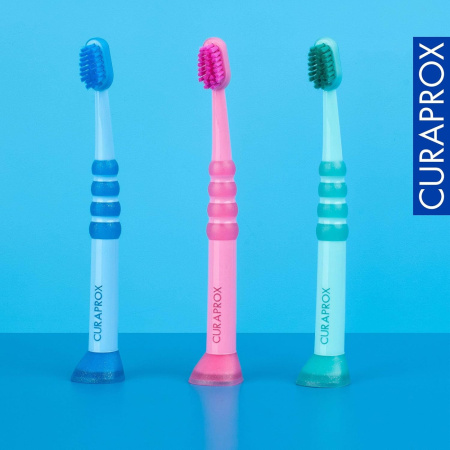 Детская зубная щетка CURAPROX Baby 5500 РОЗОВАЯ