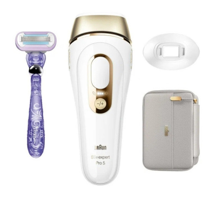 УЦЕНКА Фотоэпилятор Braun PL5157 Silk-expert IPL Pro 5, белый/золото + бритва Venus Swirl