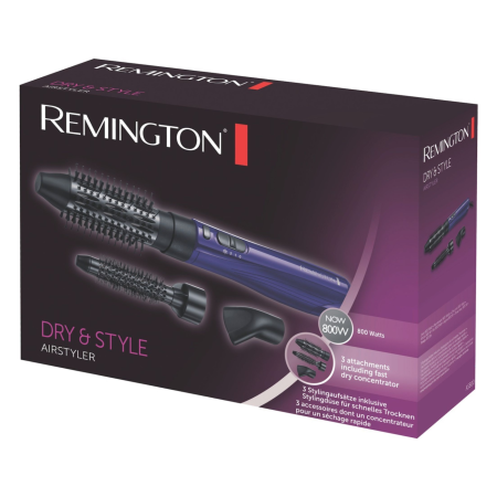 Фен-щетка Remington AS800, фиолетовый/черный