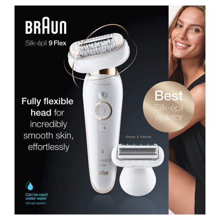 Эпилятор Braun 9002 Silk-epil 9 Flex SES, белый