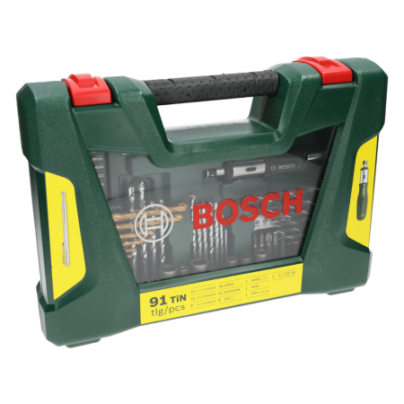 Титановый набор сверл и бит Bosch V-Line, 91 предмет - 2607017195