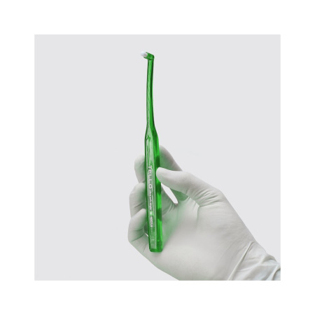 Монопучковая зубная щетка TELLO 1007.5 ultra soft single ЗЕЛЕНАЯ