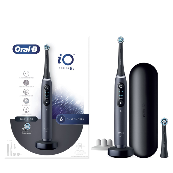 Электрическая зубная щетка Oral-B iO Series 8S Black Onyx (iOM8.2Q2.2BС) Электрическая зубная щетка Oral-B iO Series 8S Black Onyx (iOM8.2Q2.2BС)