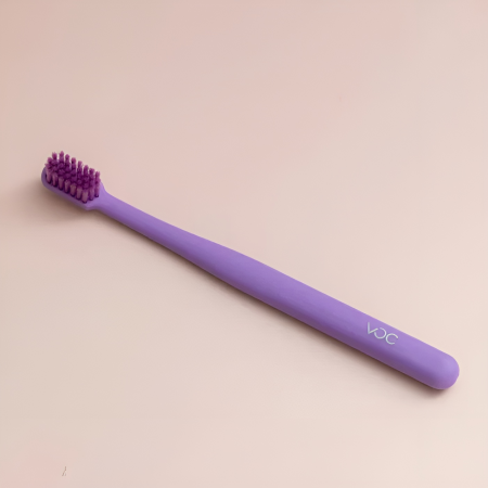 Зубная щетка для взрослых TM VOC мягкая, фиолетовая