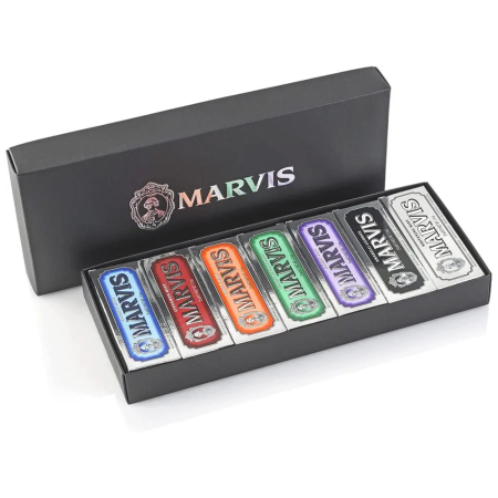 MARVIS Подарочный набор, 7 шт х 25 мл (черная картонная упаковка)