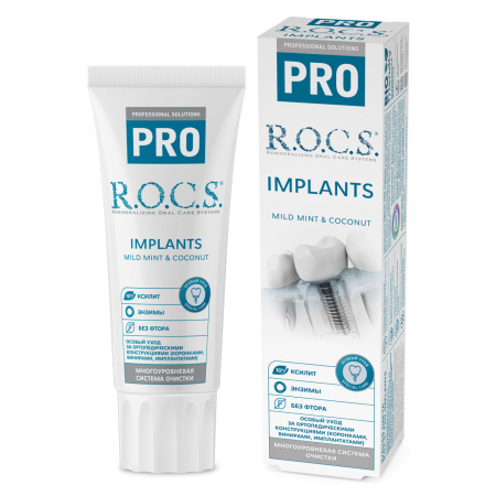 Зубная паста R.O.C.S. PRO Implants, 60 мл