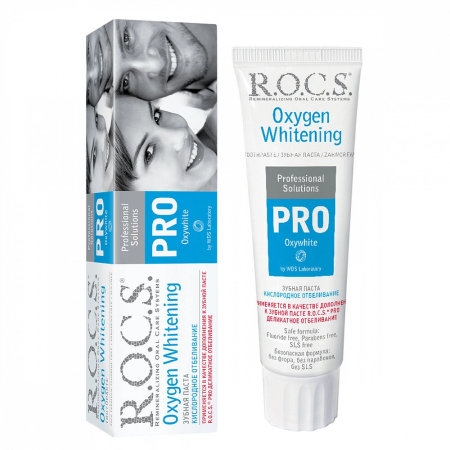 Зубная паста R.O.C.S. PRO OxyWhite Кислородное отбеливание, 50 мл