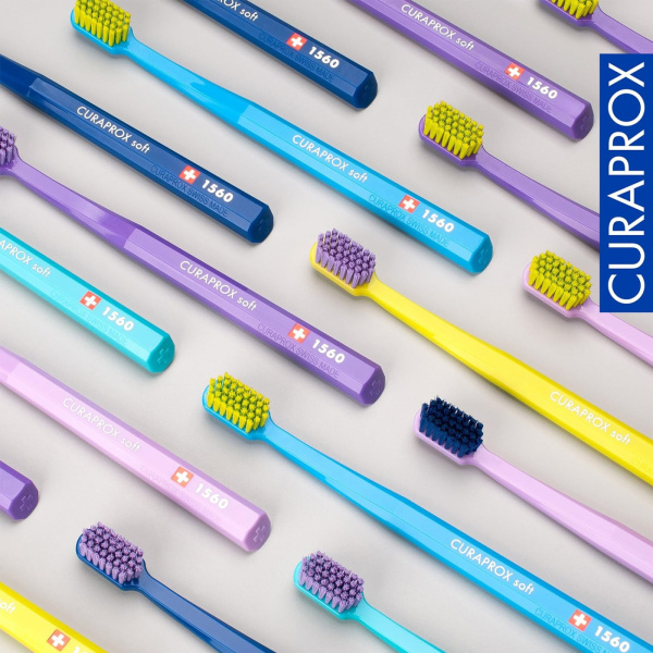 Зубная щетка CURAPROX "soft" CS1560 ФИОЛЕТОВАЯ