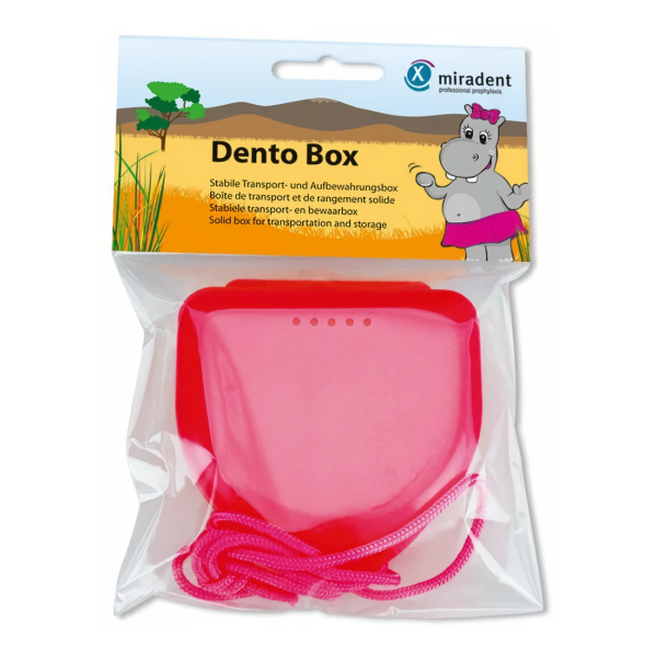 Футляр Miradent Dento-BOX Pink для орто-конструкций, розовый Футляр Miradent Dento-BOX Pink для орто-конструкций, розовый