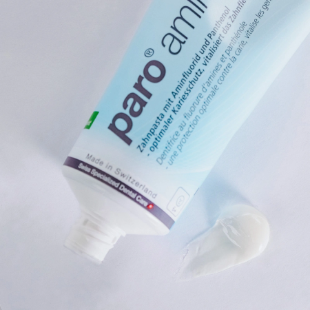 Зубная паста Paro amin 1250 ppm с пантенолом с 6 лет, 75 мл