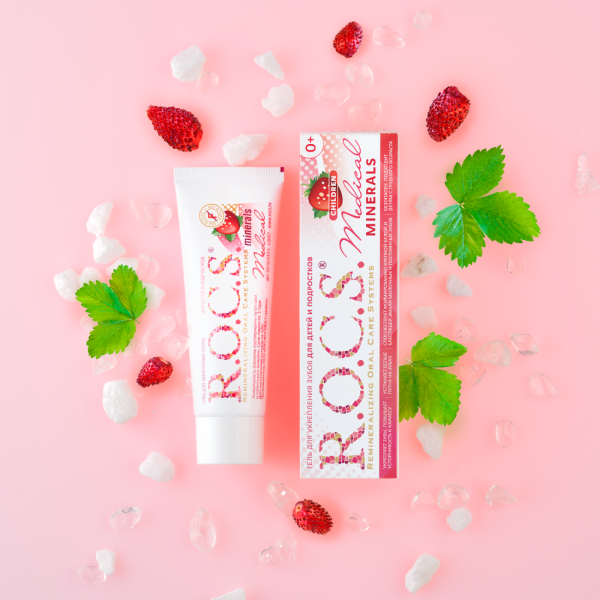 Гель R.O.C.S. Medical Minerals Реминерализующий для детей и подростков со вкусом клубники (0+), 35 мл