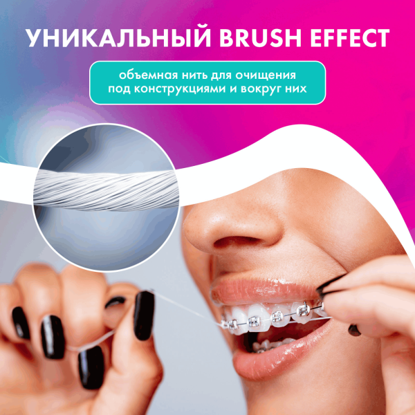Зубная нить SPLAT Smilex Ortho мятная, 30 шт