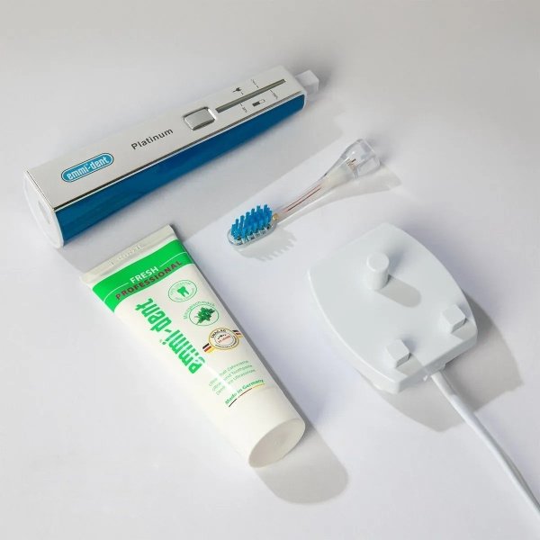 УЦЕНКА Ультразвуковая зубная щетка Emmi-Dent 6 Platinum Blue Синяя